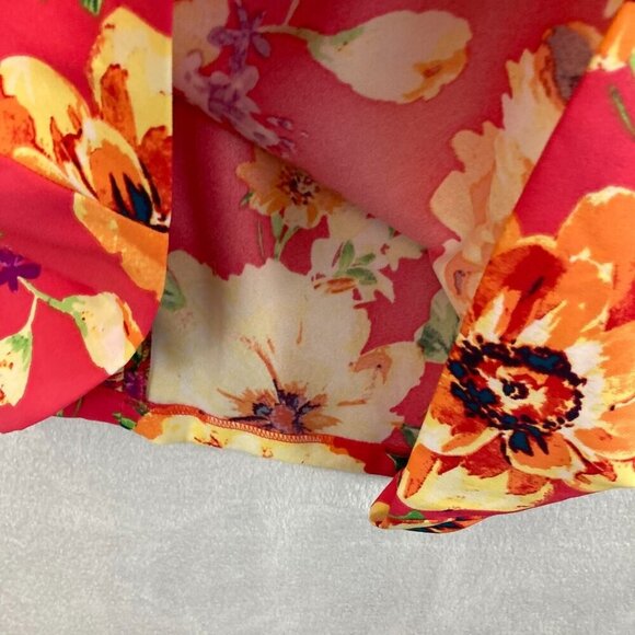 NWT ALYX Tropical Sheath Dress Womens 12 Pink Floral Resortwear Club Knee Length - Picture 8 of 11